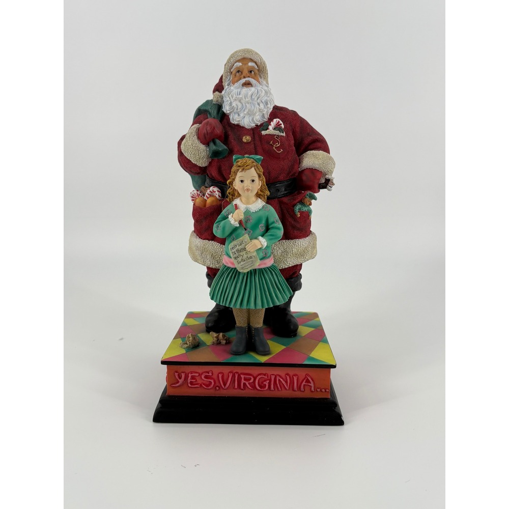 Pipka "Yes,‎ Virginia." Santa Claus with Girl Figurine Limited Edition AP Signed